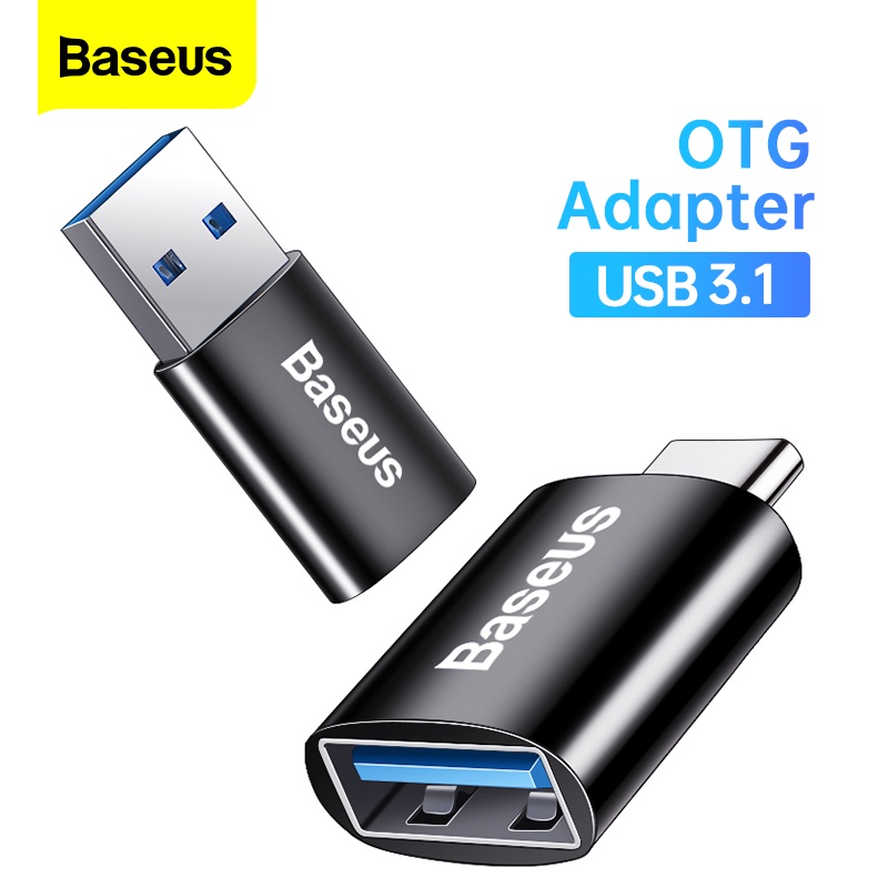 Bộ chuyển đổi BASEUS OTG USB 3.1 Type C Sang cổng USB 10Gbps dành cho Macbook Xiaomi Samsung