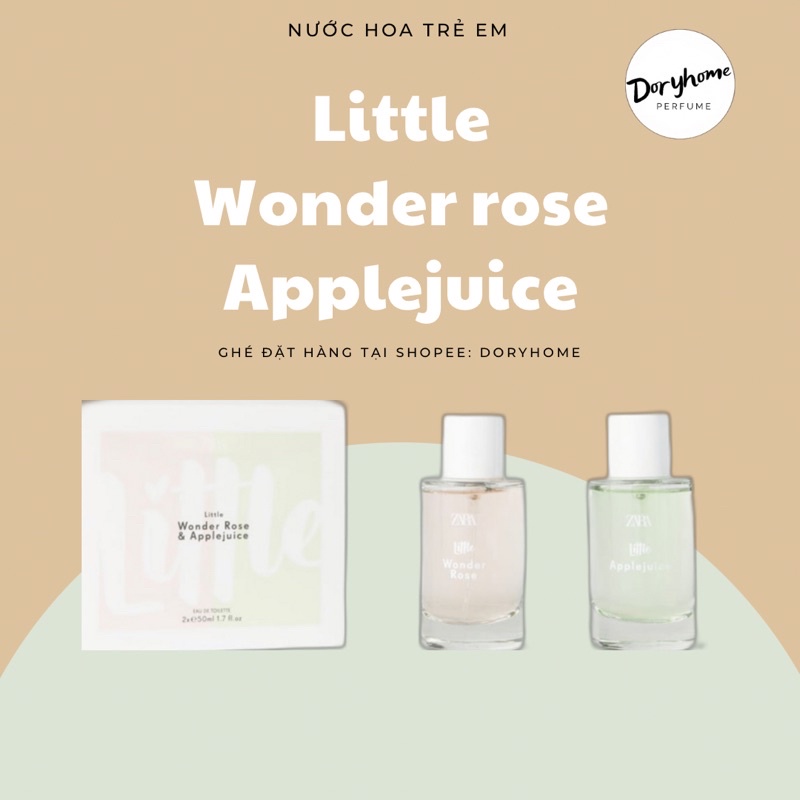 NƯỚC HOA BÉ GÁI ZARA - LITTLE WONDER ROSE+ APPLEJUICE