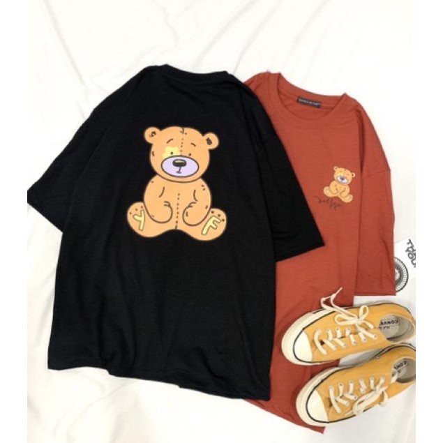 ( SALE 69K ) Áo Thun Tay Lỡ GẤU Form Unisex HOT | BigBuy360 - bigbuy360.vn