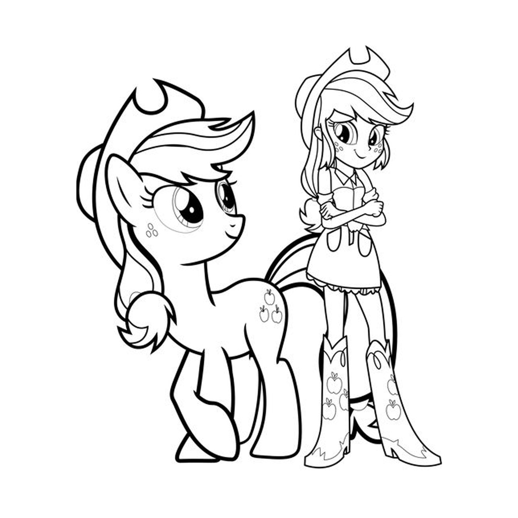 Line art Tranh tô màu Anime khổ A4 - Cho những bạn yêu thích phim MY LITTLE  PONY