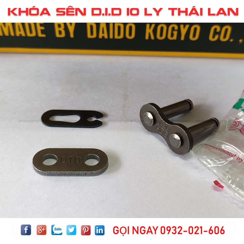 Khóa sên 10 ly D.I.D Thái Lan chính hiệu , giá tốt