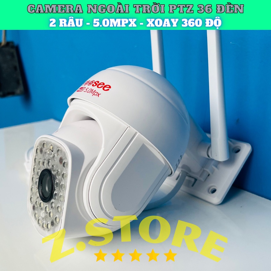 Camera Yoosee PTZ 36Led ban đêm có màu, hồng ngoại - Camera trong nhà xoay 360 ptz 36 leg