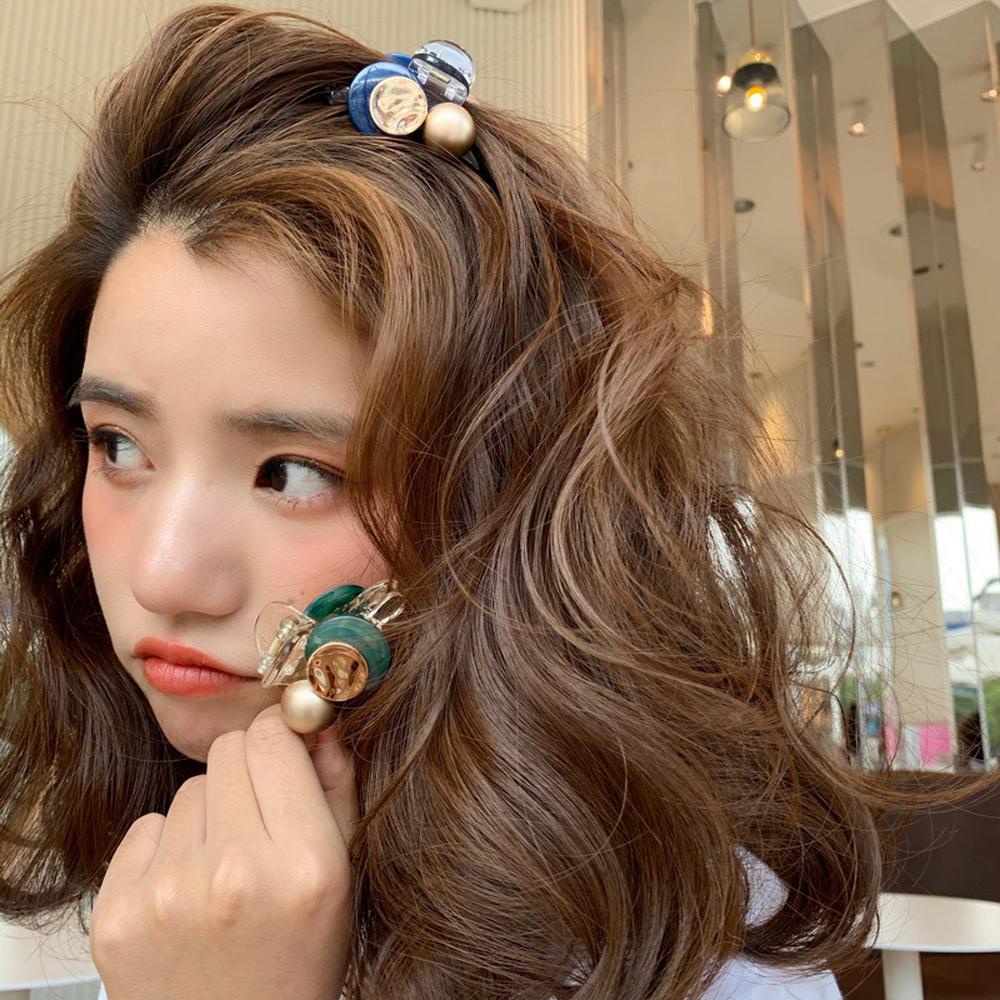 Kẹp Tóc Càng Cua Mini Họa Tiết Hình Học Thanh Lịch Cho Nữ 2life