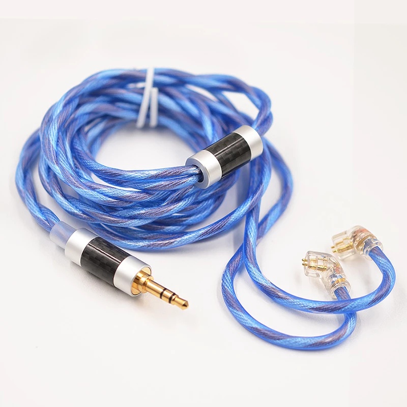 Dây Cáp Nâng Cấp Tai Nghe KZ Silver OCC Cho ZS10 PRO ZSN ZSX ZAS AS12 EDX ZEX VX