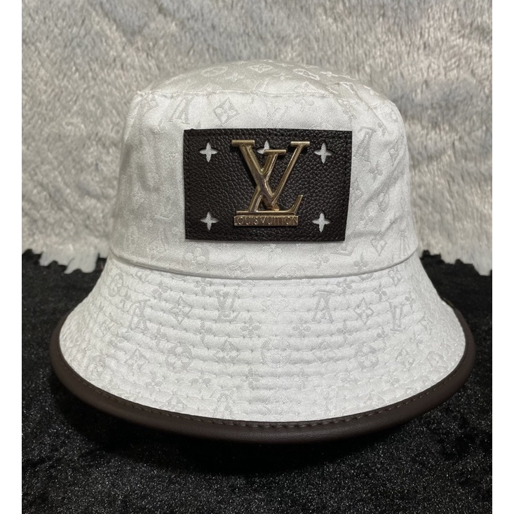 NÓN BUCKET L.V VIỀN DA THỜI TRANG NAM NỮ