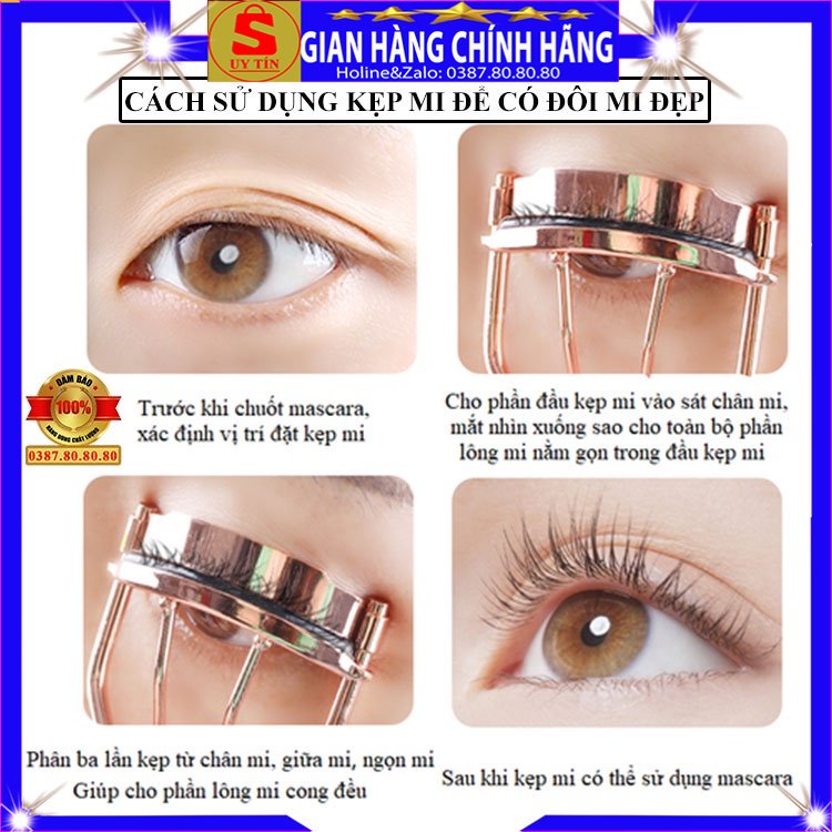 Kẹp bấm lông mi mí mắt siêu cong cao cấp loại tốt Sidumi hàn quốc đồ nhấn uốn mi nhiệt nhựa mini nhỏ tại nhà quyến rũ