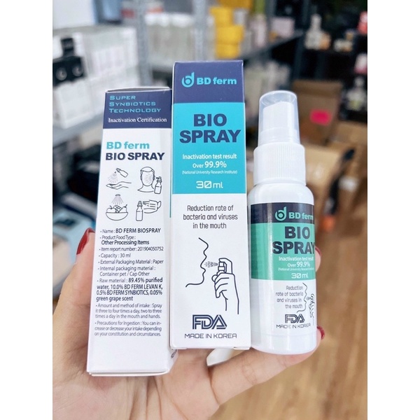 [Chính_hãng]Xịt Họng Sinh Học Bdferm Bio Spray 30ml