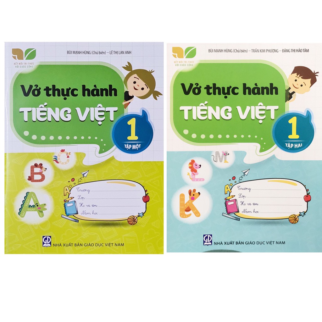 Sách Combo Vở Thực Hành Tiếng Việt lớp 1 tập 1 &amp; tập 2 ( Kết nối tri thức )