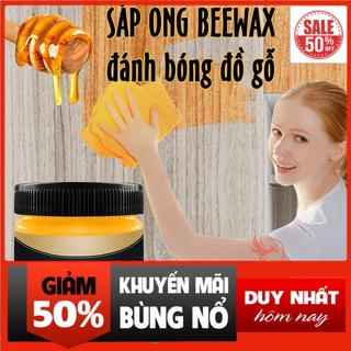 [hàng loại A] Sáp ong Beewax lau đánh bóng sàn đồ gỗ nội thất 3 tác động làm mới chống thấm nước [ĐỔI TRẢ 48H]