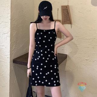 Đầm Hoa Hai Dây Thời Trang Nữ Tính