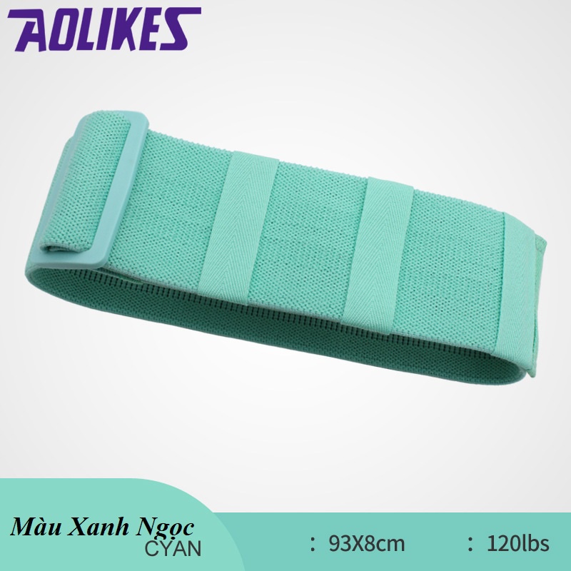 Dây Kháng Lực Tập Mông, Đùi Có Đai Điều Chỉnh AOLIKES,Dây Kháng Lực, Dây Miniband Tập Mông Queensport Cao Cấp Lực 120LBS