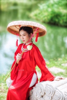 Set áo dài xưa- cổ phục