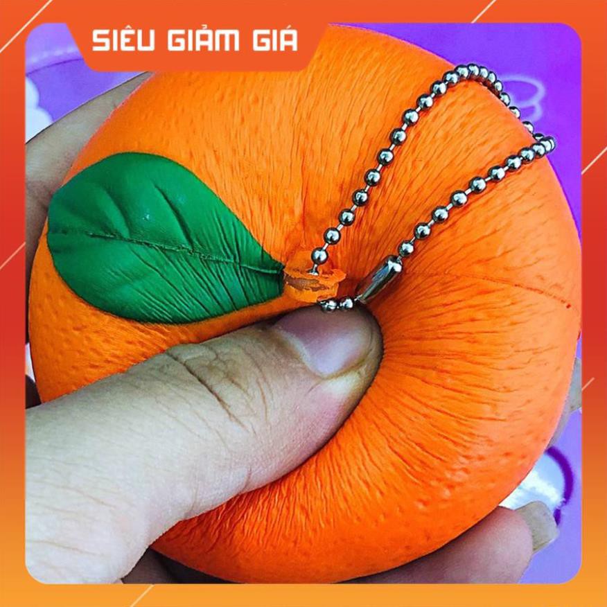 MÓC KHÓA SQUISHY QUẢ QUÝT CỰC MỀM