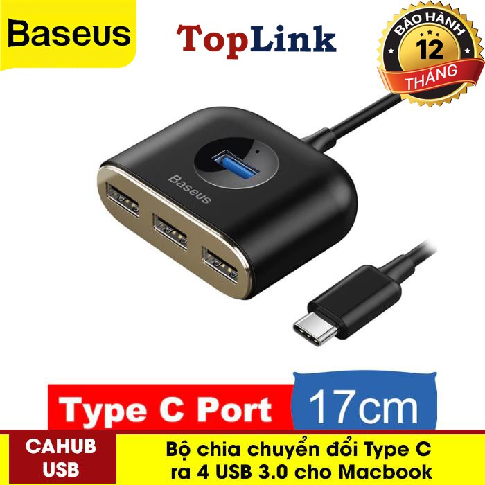 Adapter - Bộ Chia HUB Ra 4 Cổng USB 3.0 Chuyển Đổi Từ Type C Ra 4 Cổng USB Hoặc Từ USB Ra 4 Cổng USB