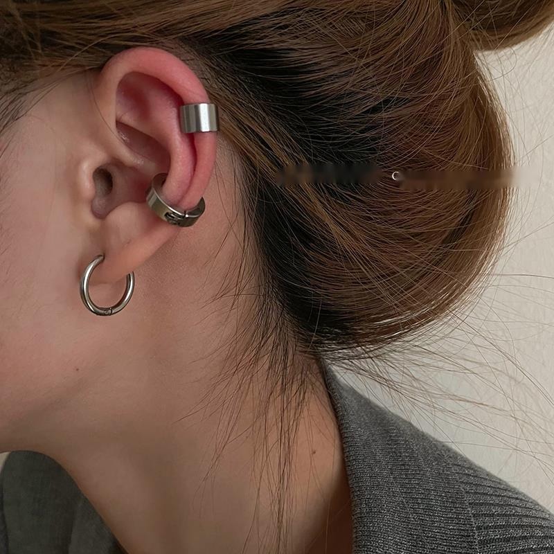 No Khuyên Kẹp Tai Phong Cách hip hop Đơn Giản Cá Tính Cho Nam Và Nữ