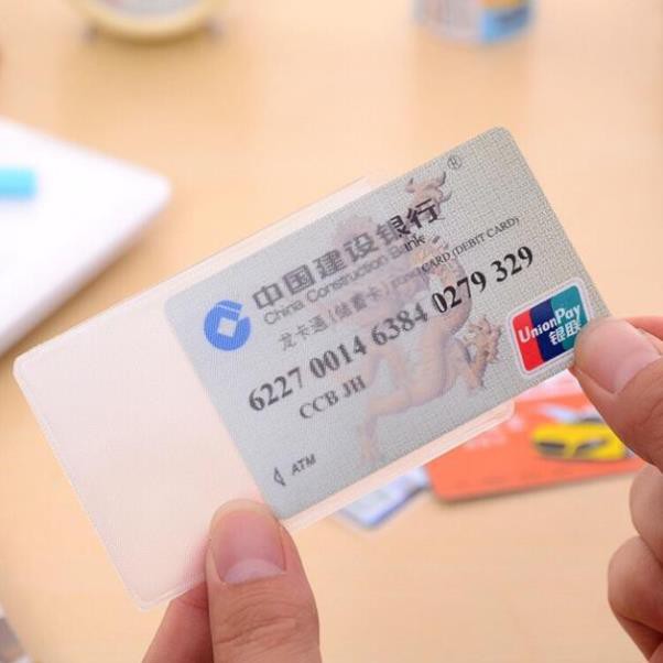 Combo 8 Bọc bảo vệ thẻ căn cước công dân, thẻ ngân hàng, thẻ tín dụng, bằng lái xe không thấm nước