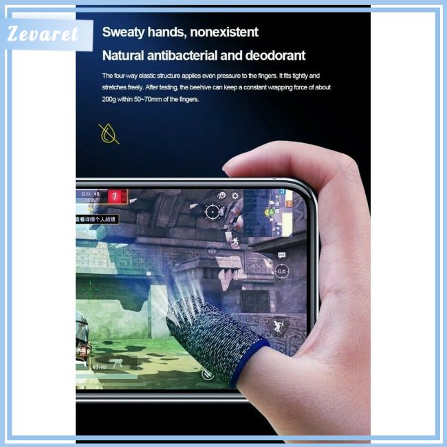 1 Cặp Băng Đeo Ngón Tay Siêu Mỏng Thoáng Khí Hỗ Trợ Chơi Game Pubg Mobile