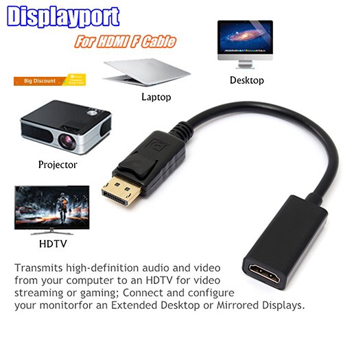 Dây Cáp Chuyển Đổi Cổng Dp Sang Hdmi