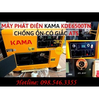 Máy phát điện chạy dầu Kama KDE 6500TN (KDE6500TN) - 5,5KVA