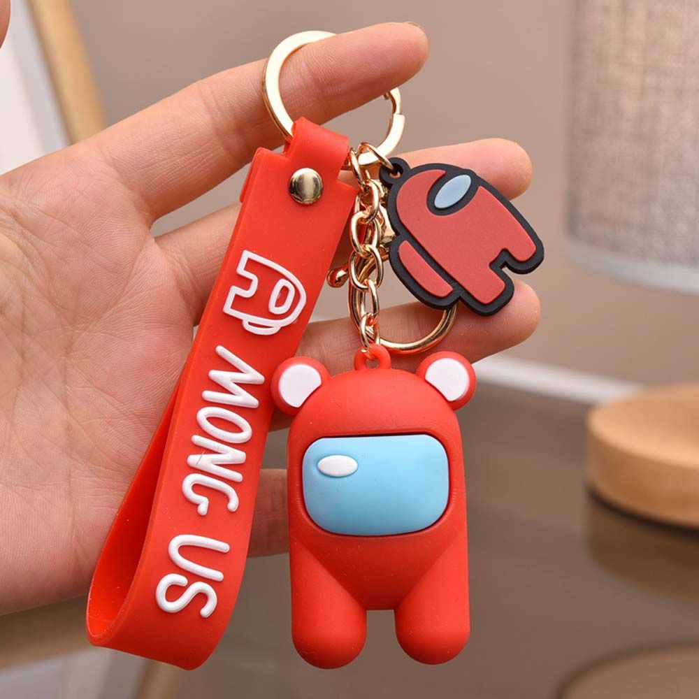 Móc chìa khóa họa tiết hoạt hình Among Us độc đáo đáng yêu