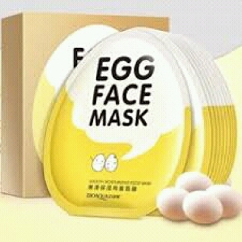 Combo 10 miếng mặt nạ Bioaqua Egg Face Mask (trứng vàng)