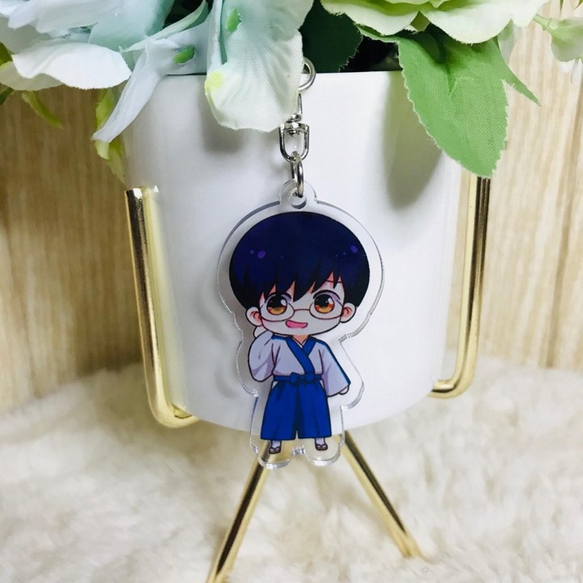 (UP) ( Mica trong ) Móc khóa Gintama quà tặng xinh xắn dễ thương anime chibi