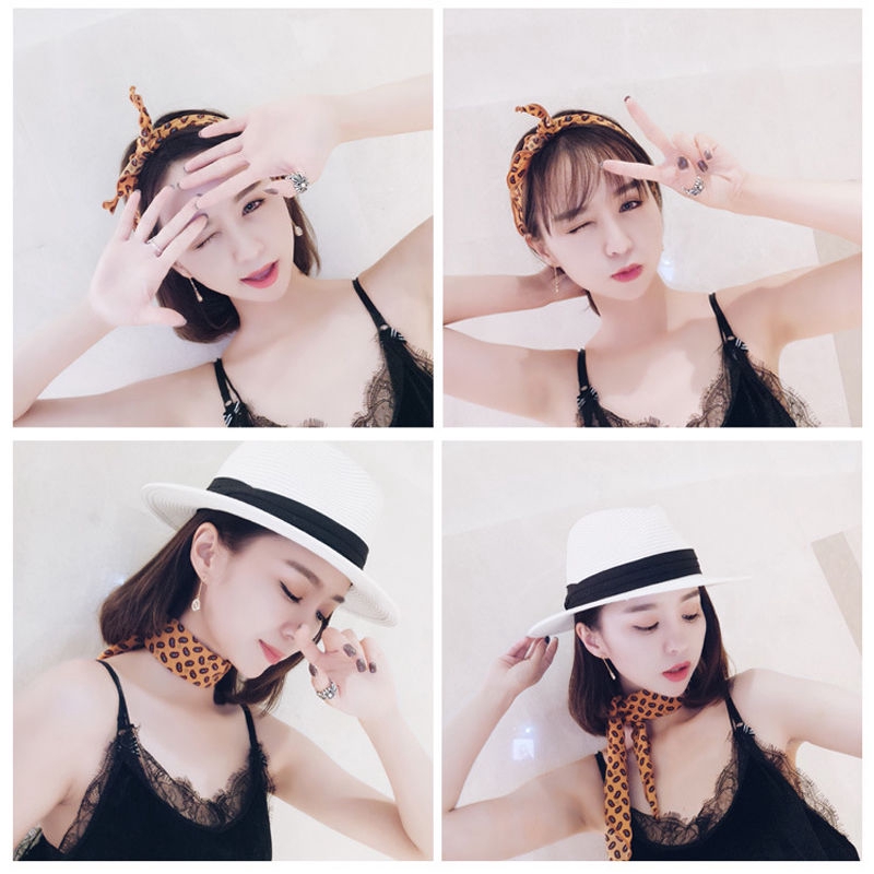 Khăn quàng cổ phối ren phong cách sang trọng thanh lịch dành cho nữ