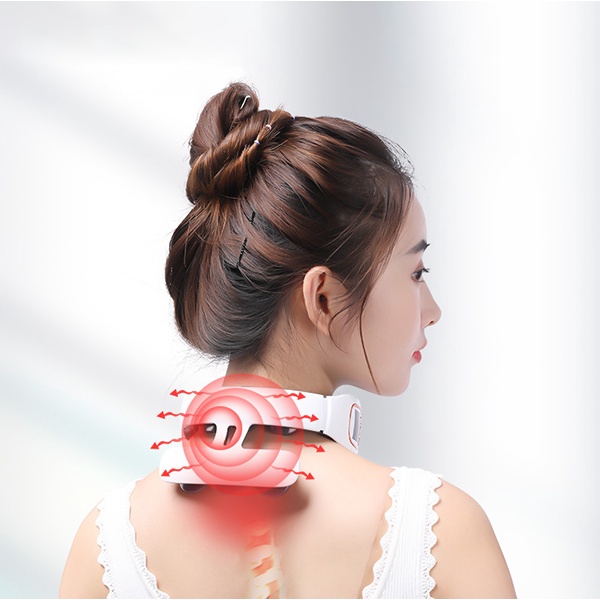 Máy Massage Cổ 6 Đầu Mát Xa Thông Minh, 15 Mức Cường Độ Hỗ Trợ Giảm Đau Mỏi [Giao Hàng Miễn Phí]