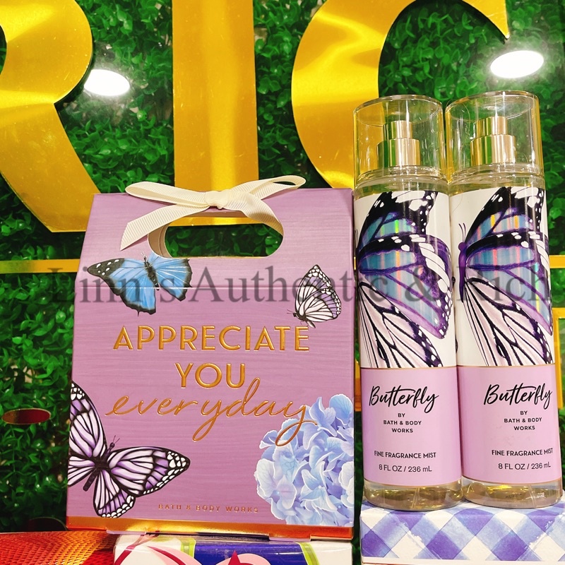 BUTTERFLY - Xịt Thơm Body Mist Dưỡng Thể Toàn Thân Bath & Body Works Usa