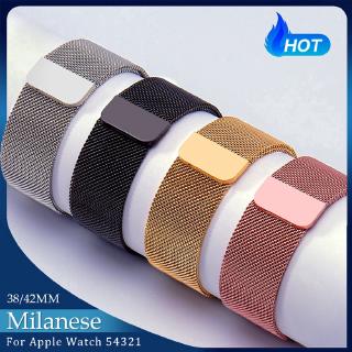 Dây Đeo Inox Milanese Cho Đồng Hồ Thông Minh Apple Watch Series 7 6 SE 5 4 3 2 1 41mm 45mm 42mm 38mm 40MM 44MM