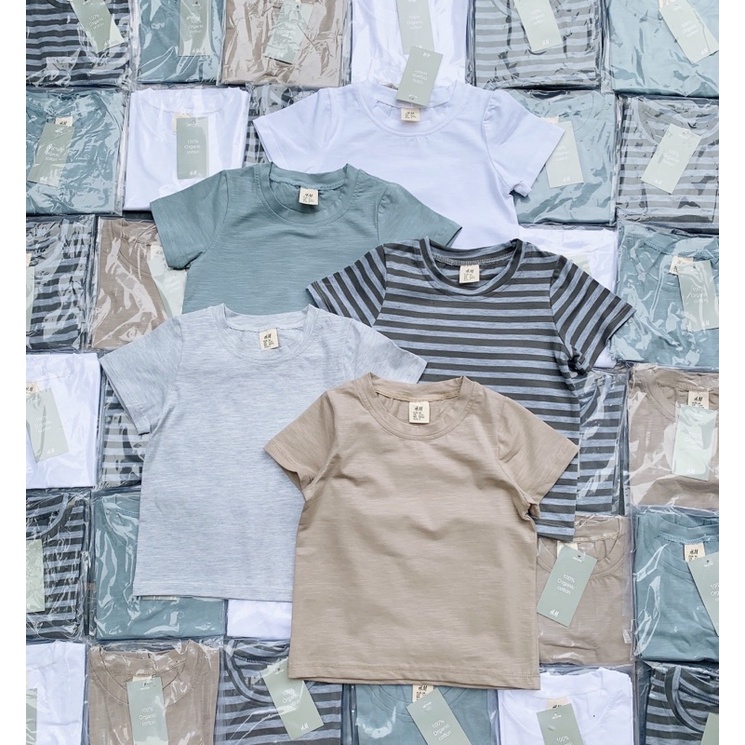 Sét 5 Áo Cotton xược xuất dư siêu đẹp cho bé