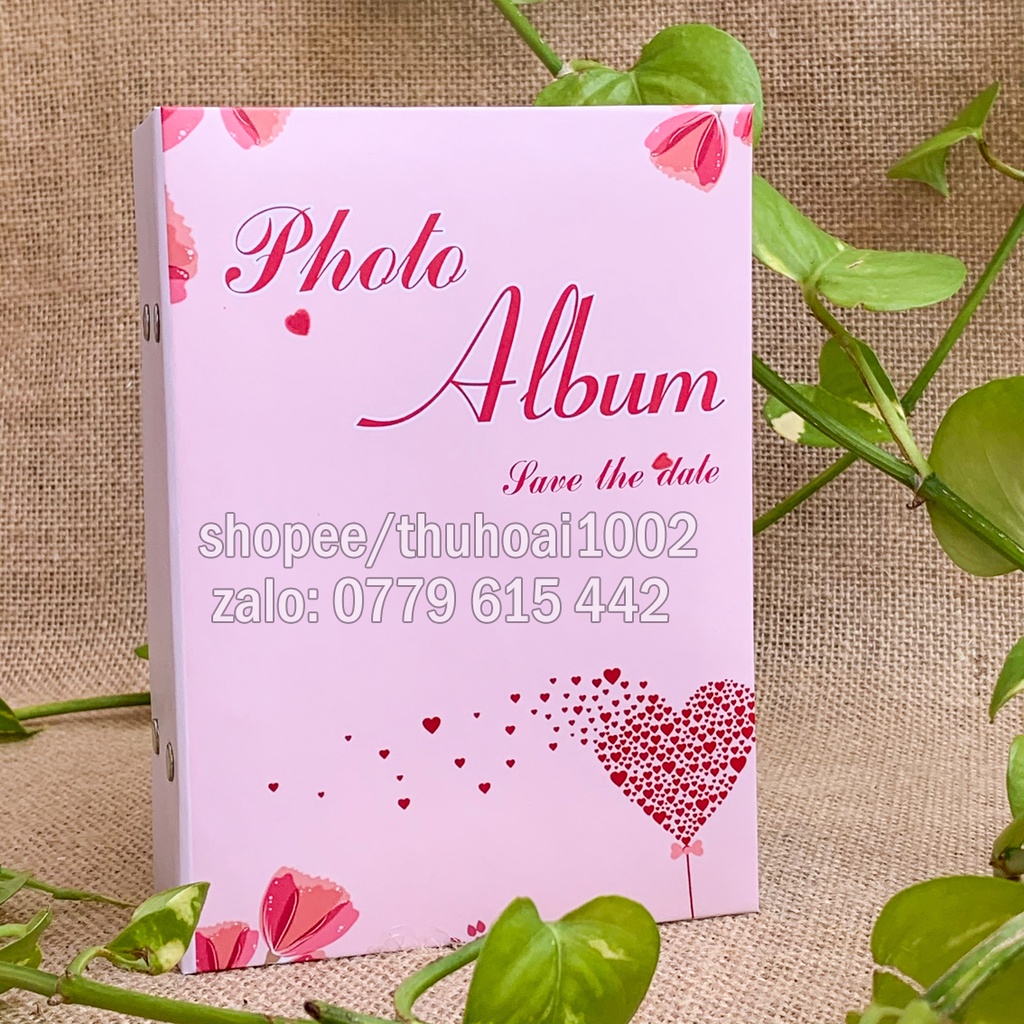 Album bìa giấy cứng, đựng 200 ảnh 6x9