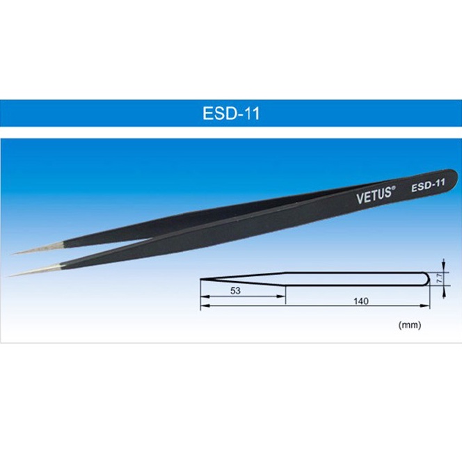 Nhíp VETUS ESD-10,ESD-11,ESD-12,ESD-13,ESD-14,ESD-15,ESD-16,ESD-17 chống tĩnh điện