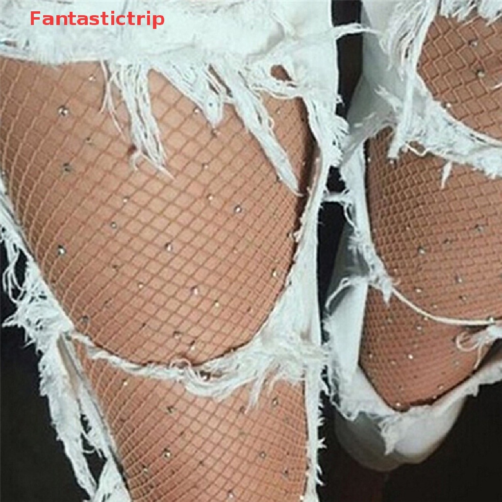 [Fantastictrip] Quần Tất Lưới Đính Đá Pha Lê Mới Cho Nữ