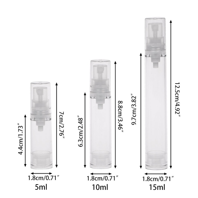 Chai chiết nước hoa dạng xịt 5/ 10/ 15ml tiện dụng mang theo du lịch