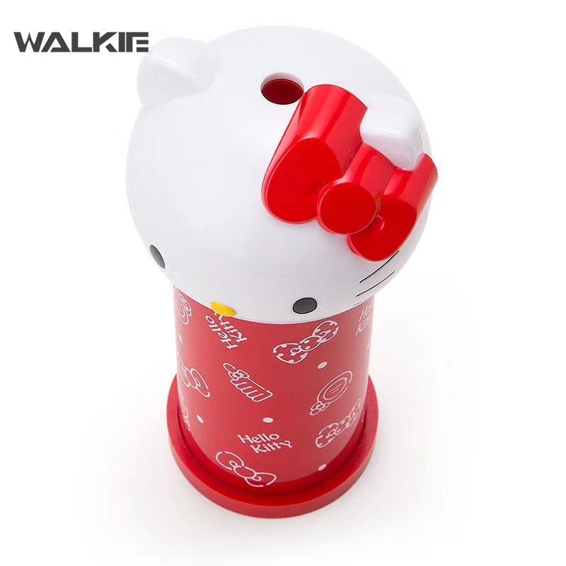 SANRIO Hộp Đựng Tăm Bông Cotton Dạng Nhấn In Họa Tiết Hoạt Hình Dễ Thương