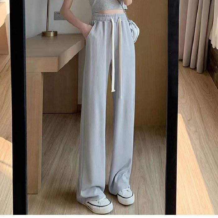 Quần Suông Tăm Nhiều Màu JOLIE Nữ  🌸 Culottes ống rộng kéo dài chân cạp chun mát kiểu dáng hàn quốc 🌸