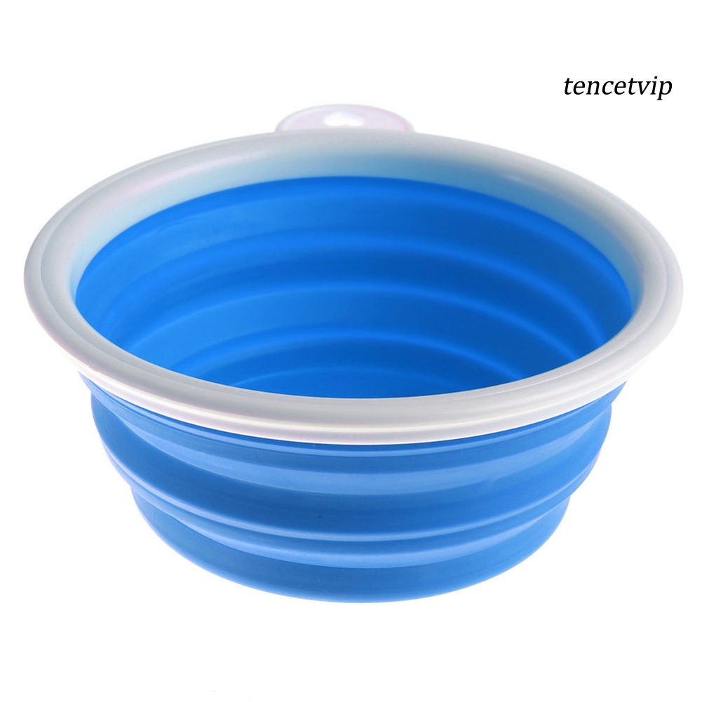 Tô đựng thức ăn/nước uống cho thú cưng bằng silicon có thể gập lại tiện dụng khi đi du lịch