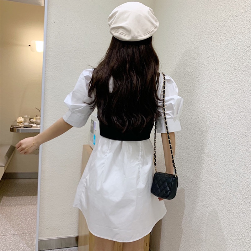 Đầm sơ mi PERTY phong cách Hàn Quốc thời trang mùa hè dành cho nữ