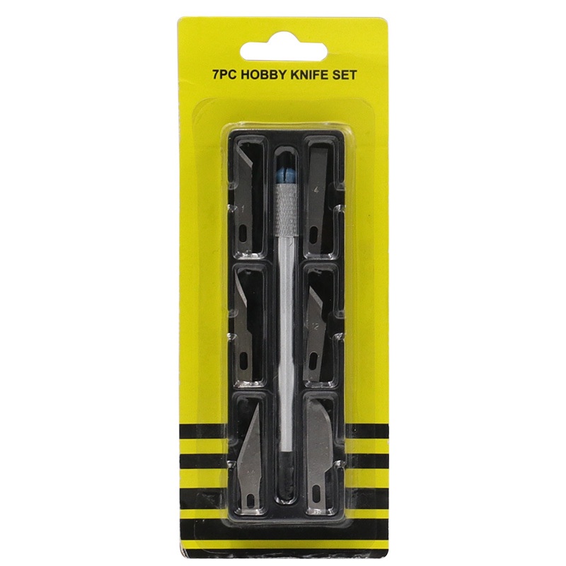 KDC - Bộ dao trổ kèm 06 lưỡi các loại thích hợp cắt trổ tỉa hoa, trái cây, DIY
