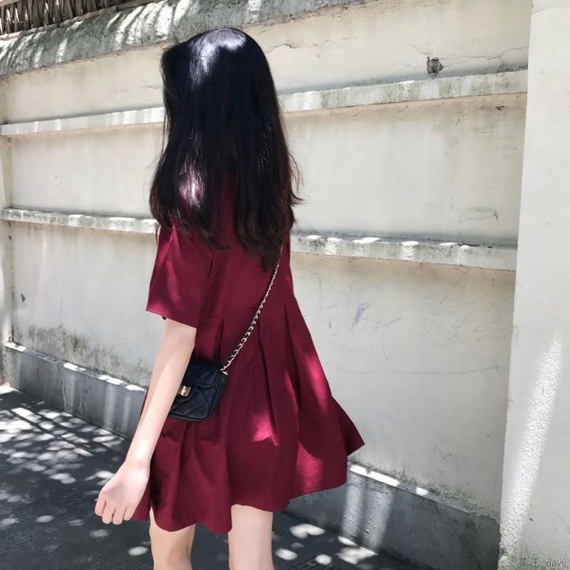 Đầm nữ ngắn tay dáng ôm phong cách Hàn Quốc