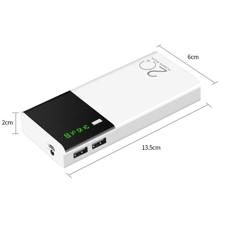 [TẶNG CÁP SẠC] PIN SẠC DỰ PHÒNG 20000MAH SẠC NHANH CHUẨN DUNG LƯỢNG THÍCH HỢP CÁC DÒNG ĐIỆN THOẠI CÓ ĐÈN LED CHIẾU SÁNG