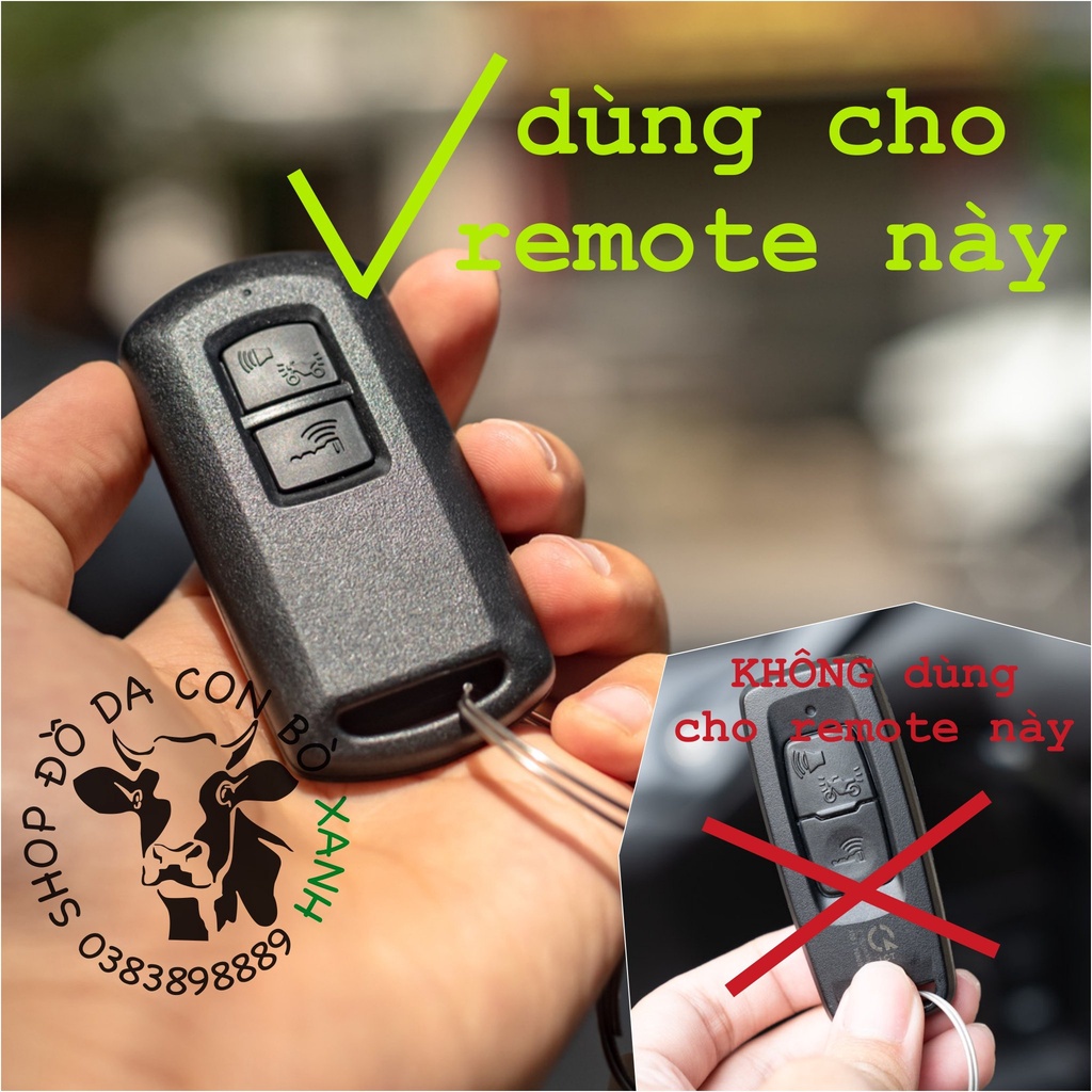 Bao Da Chìa Khóa Smartkey Honda LEAD, AIR BLADE, VISION, Scoopy 2022, Click... - Bao bọc chìa khóa HONDA SMARTKEY