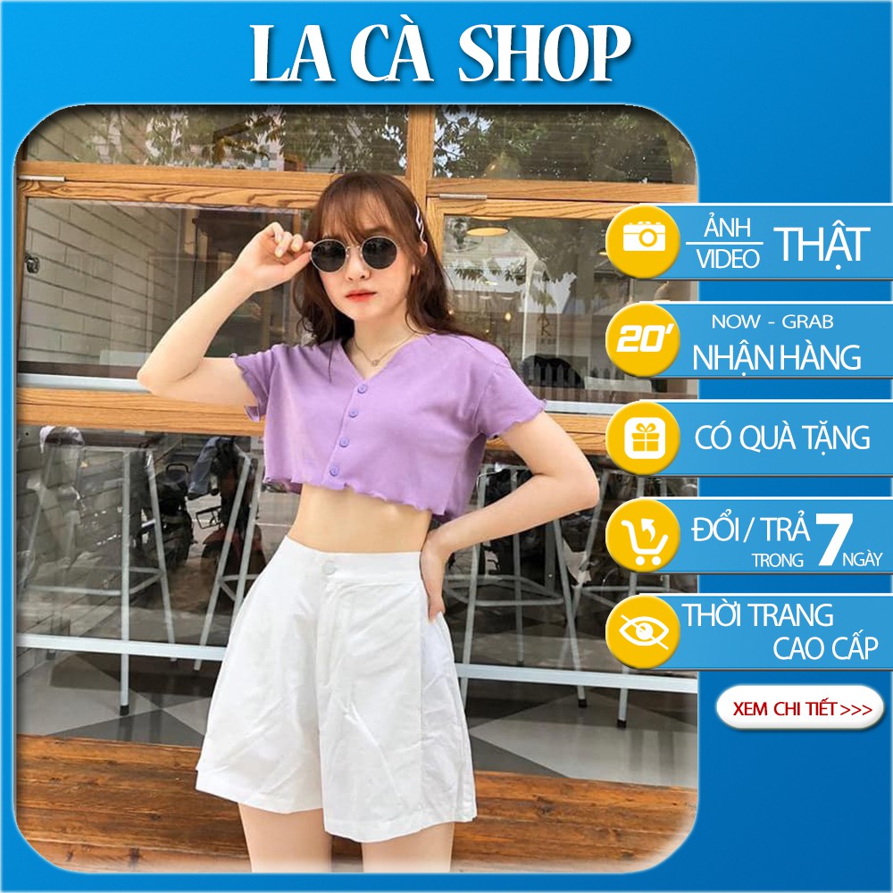 [HÀNG CÓ SẴN] Áo croptop thun tăm ulzzang, ảnh thật shop chụp