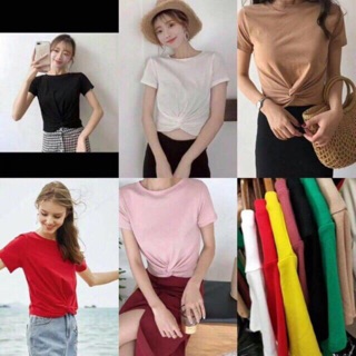 Áo croptop xoắn bụng