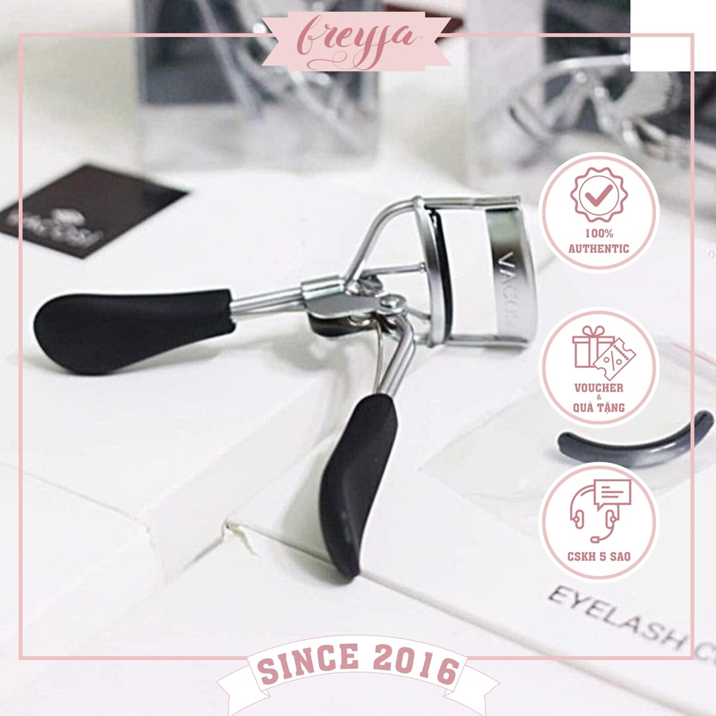 Kẹp bấm mi chuyên dụng có đệm silicon kẹp làm cong mi tự nhiên Vacosi Modern Lash Curler