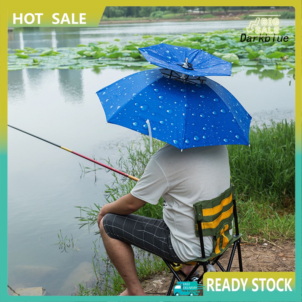 Dù Gấp Gọn Chống Tia UV Chống Gió Tiện Lợi Đi Câu Cá