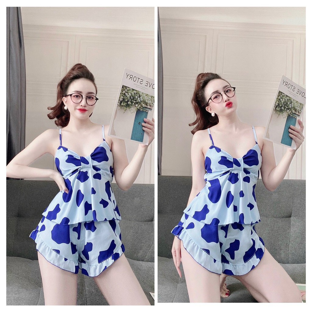 Đồ ngủ 2 dây  chất lụa mịn đẹp kiểu dáng gợi cảm, hàng đẹp, phom dưới 50kg- tùy chiều cao | BigBuy360 - bigbuy360.vn