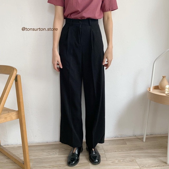 [Mã WASTMAY giảm 15% tối đa 30K đơn 150K] Quần vải xuông dài