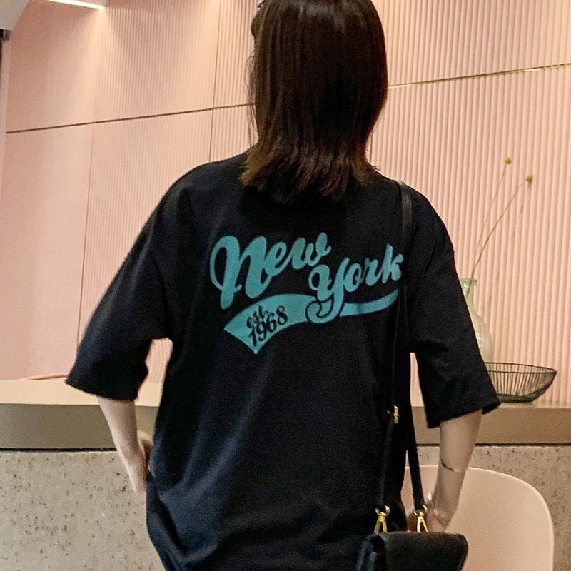 Áo thun phông nam nữ PINK tay lỡ form rộng EST 1968 Unisex